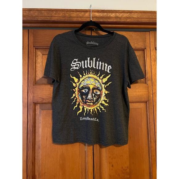 Sublime Women's Cotton Blend Crewneck Band Graphic T-Shirt Short Sleeve Size L - Picture 2 of 7